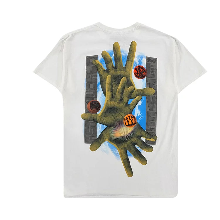 Travis Scott Three Hands White Tee