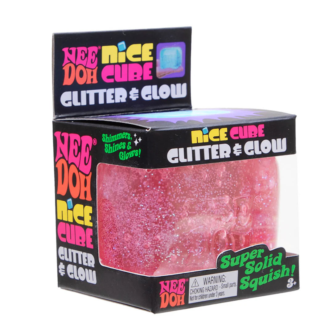 Needoh Glitter & Glow Nice Cube (1 Piece)